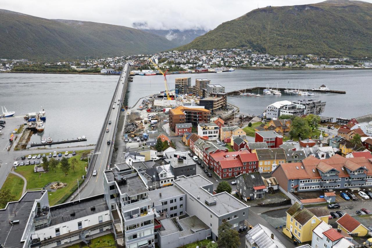 Toppleilighet Med Utsikt I Sentrum Nord 트롬쇠 외부 사진